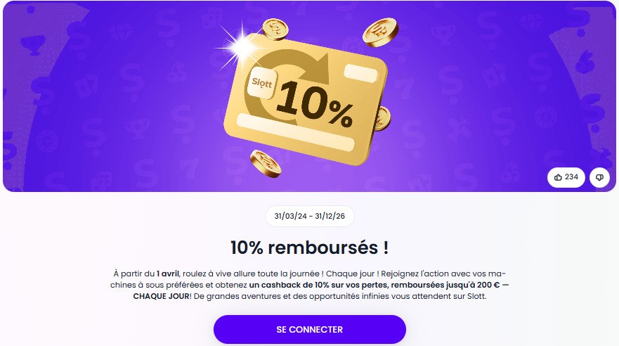 bonus cashback slott casino